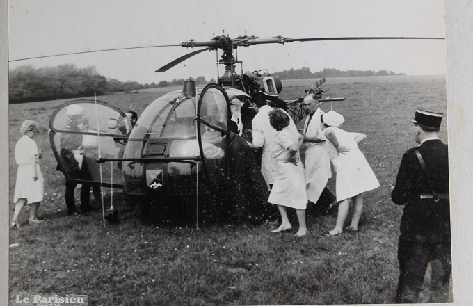 Les blessés sont transportés vers Pontoise, Beauvais, L’Isle-Adam. Les plus graves sont évacués par hélicoptère à Suresnes (reproduction photo Le Parisien).
